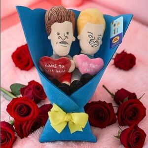 Beavis and Butt Head Plush Dolls Bouquet 13"  Ready To Gift Ruz Limited MTV NWT